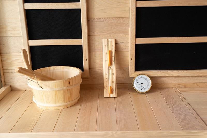 SAUNA EVOLUTION® Double Layer Bench Steam and Infrared Indoor Sauna Room Dual System 07 - Energize Trek