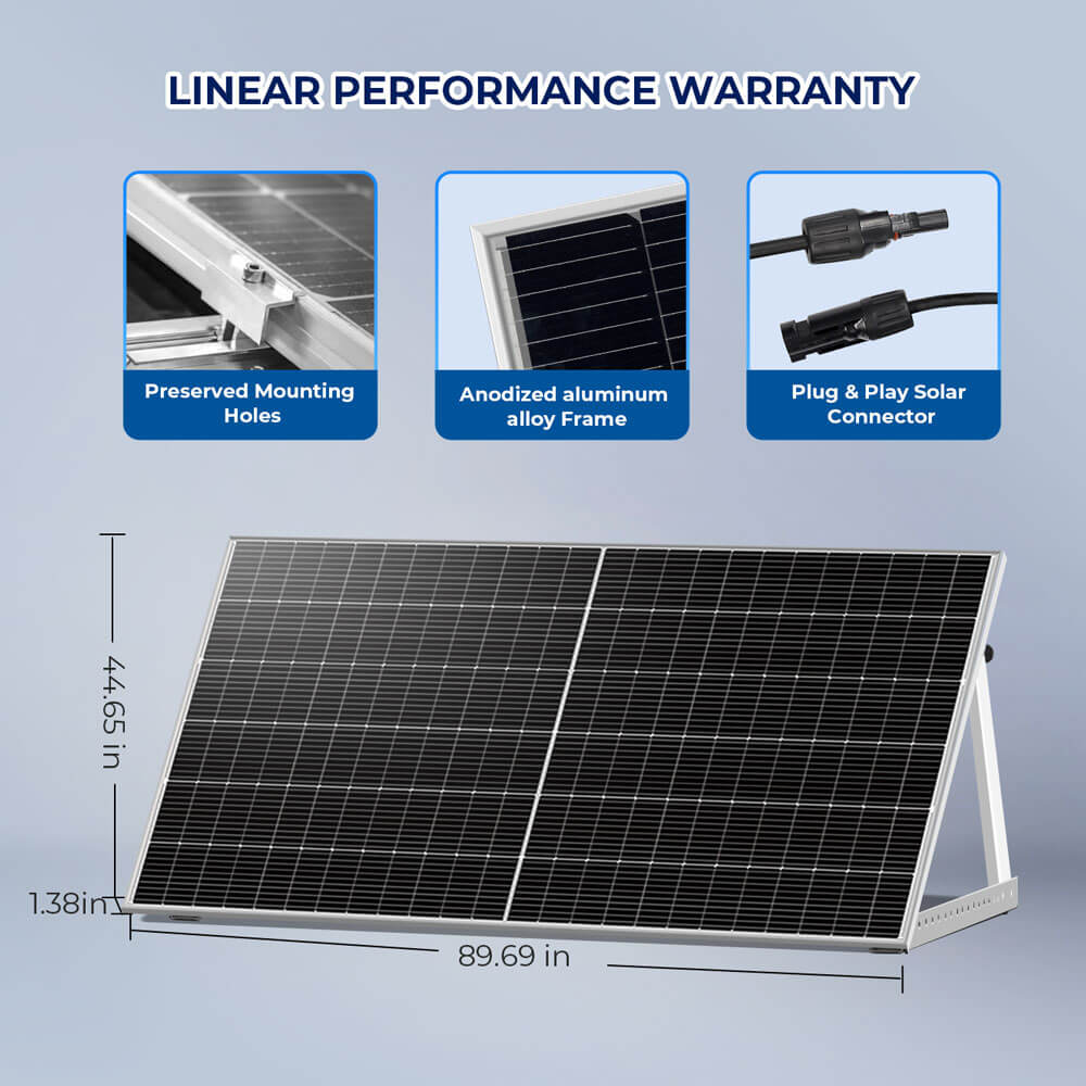 560W Bifacial PERC Solar Panel  | SGP-560-SBD (31 PANELS) UL61730 - Energize Trek