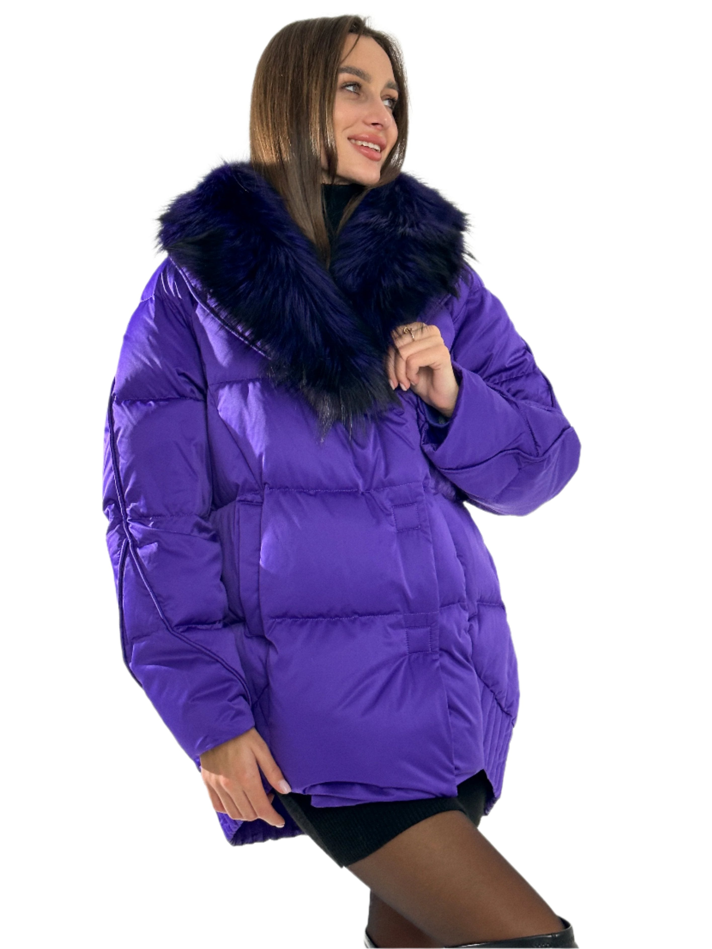 Genuine Silver Fox Premium Down Fill Coat - Energize Trek