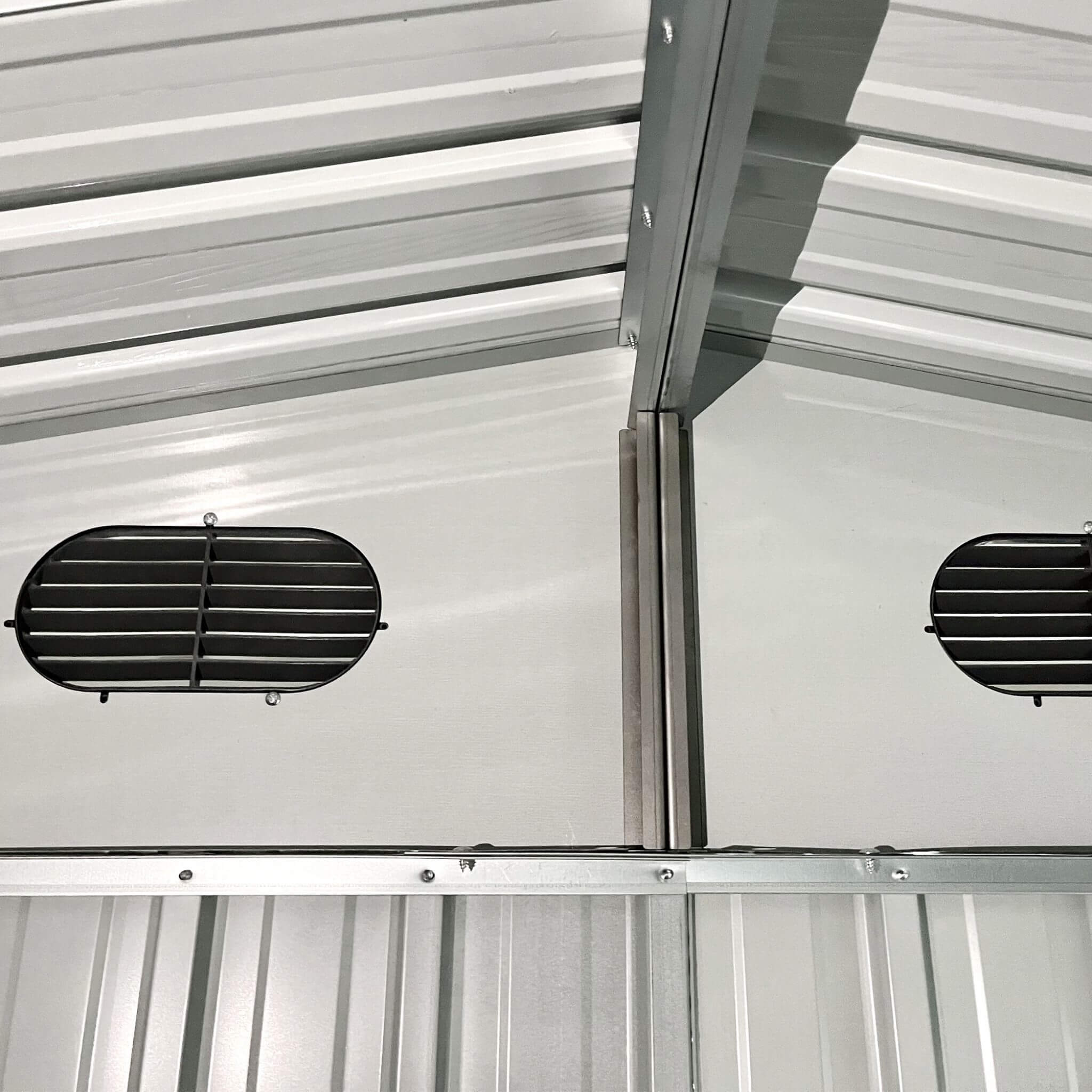 [08x10FT] Large Outdoor Metal Storage Tool Shed With Window And Lockable Doors (SAK32987) - Energize Trek