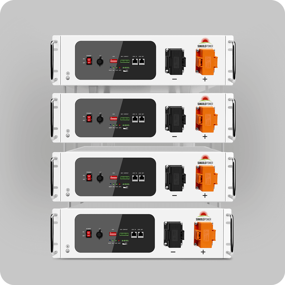 4X SGH48100T Server Rack 48V 100AH Lithium Battery Self-Heating - Energize Trek