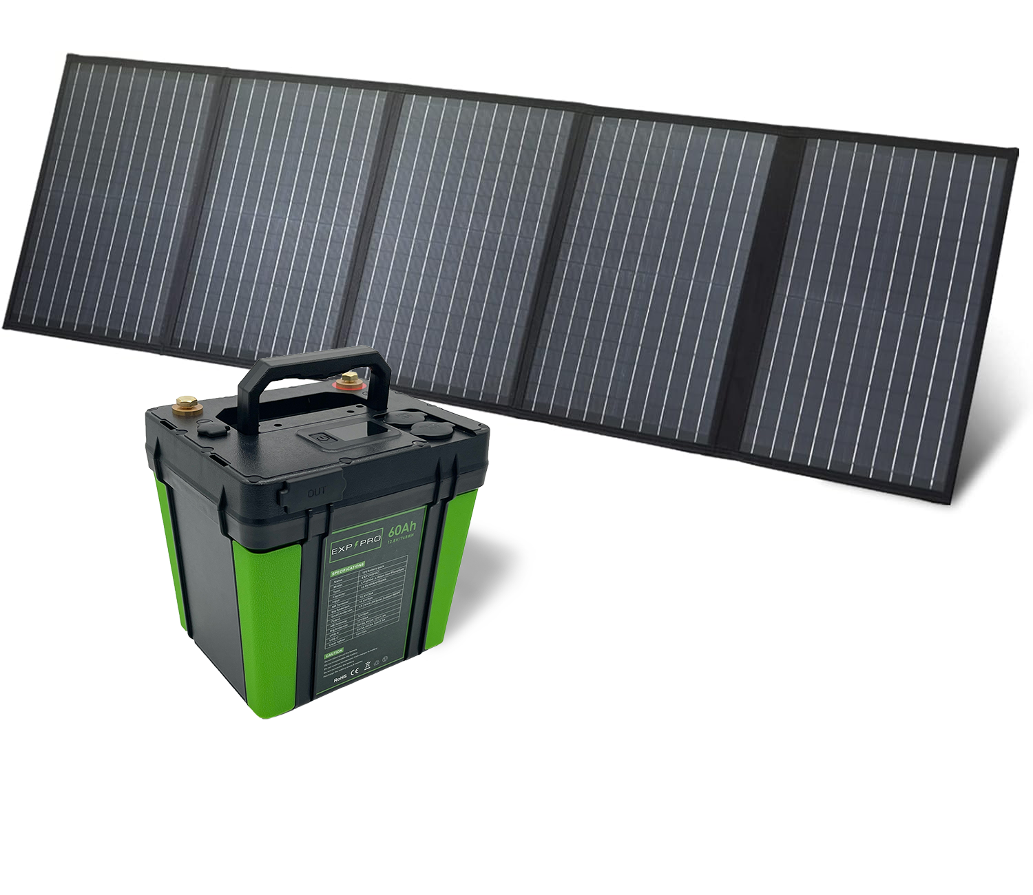 EXP240PRO + 100 Watt Solar Panel Bundle - Energize Trek