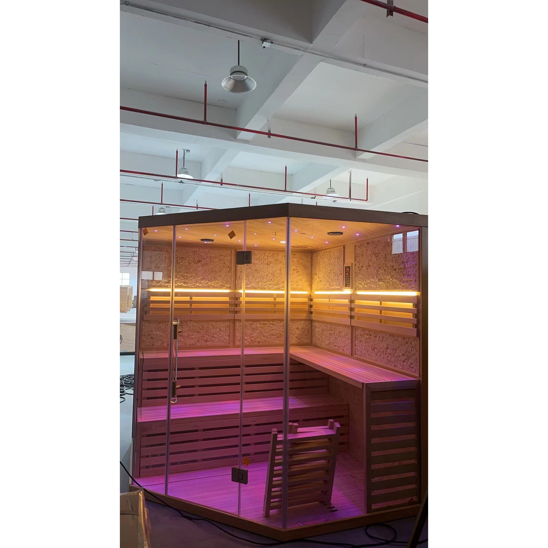 SAUNA EVOLUTION®  Indoor Finland Luxury Traditional Steam Sauna Room Glass 11 - Energize Trek