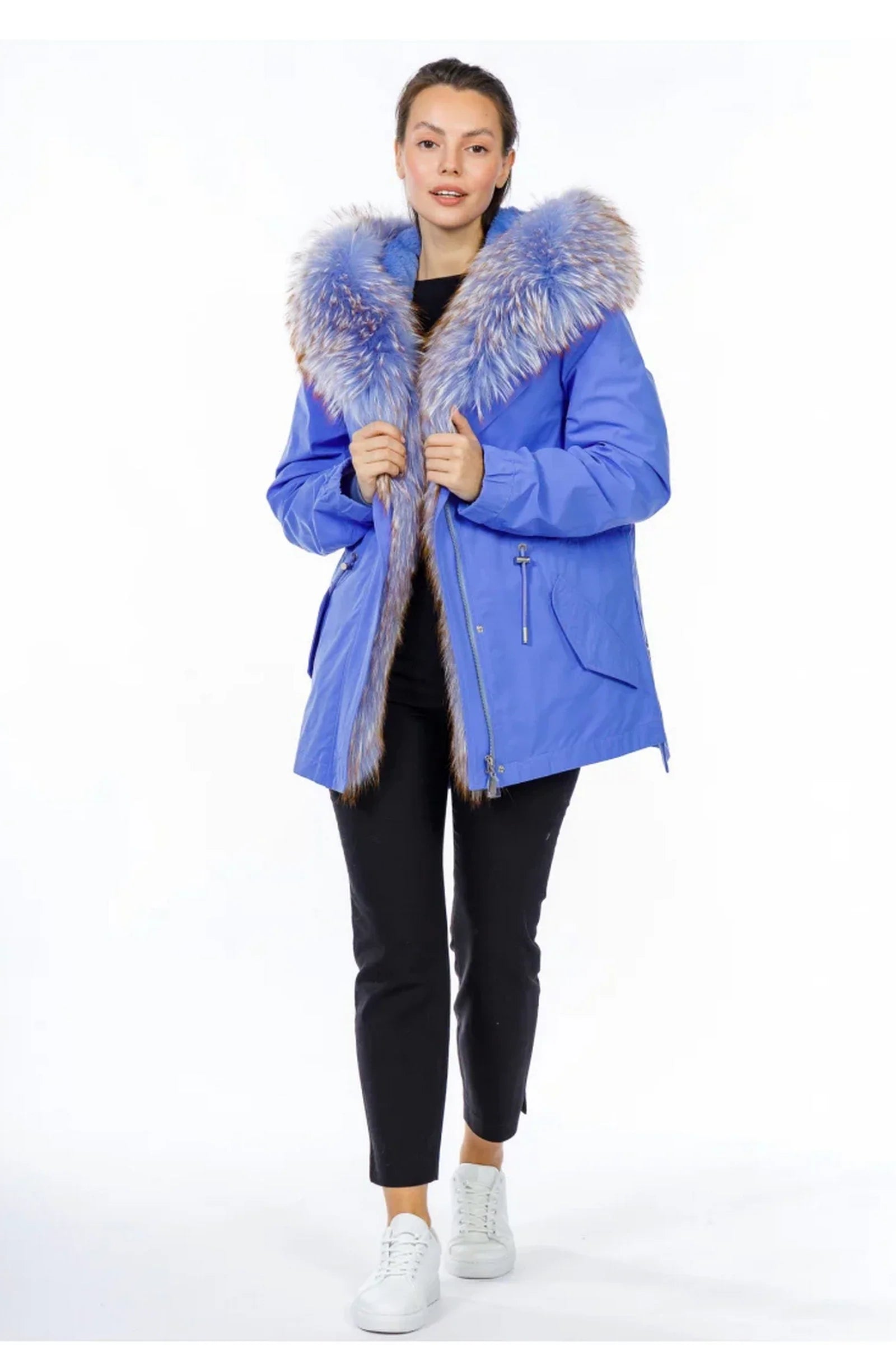 Genuine Fox Fur Rabbit Insulated Parka - Energize Trek