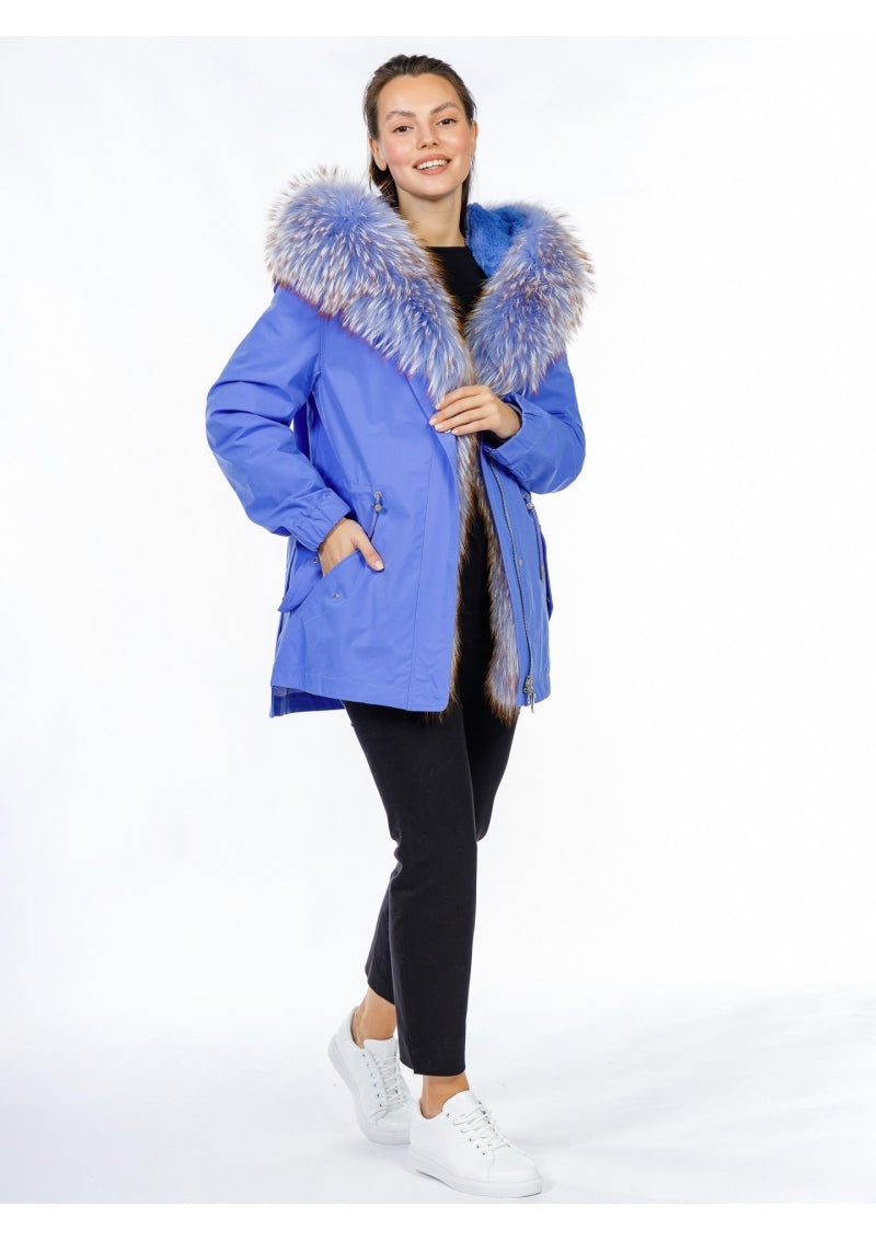 Genuine Fox Fur Rabbit Insulated Parka - Energize Trek