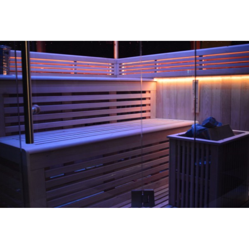 SAUNA EVOLUTION®  Indoor New Exclusive Mirror Steam Sauna Glass 13 - Energize Trek
