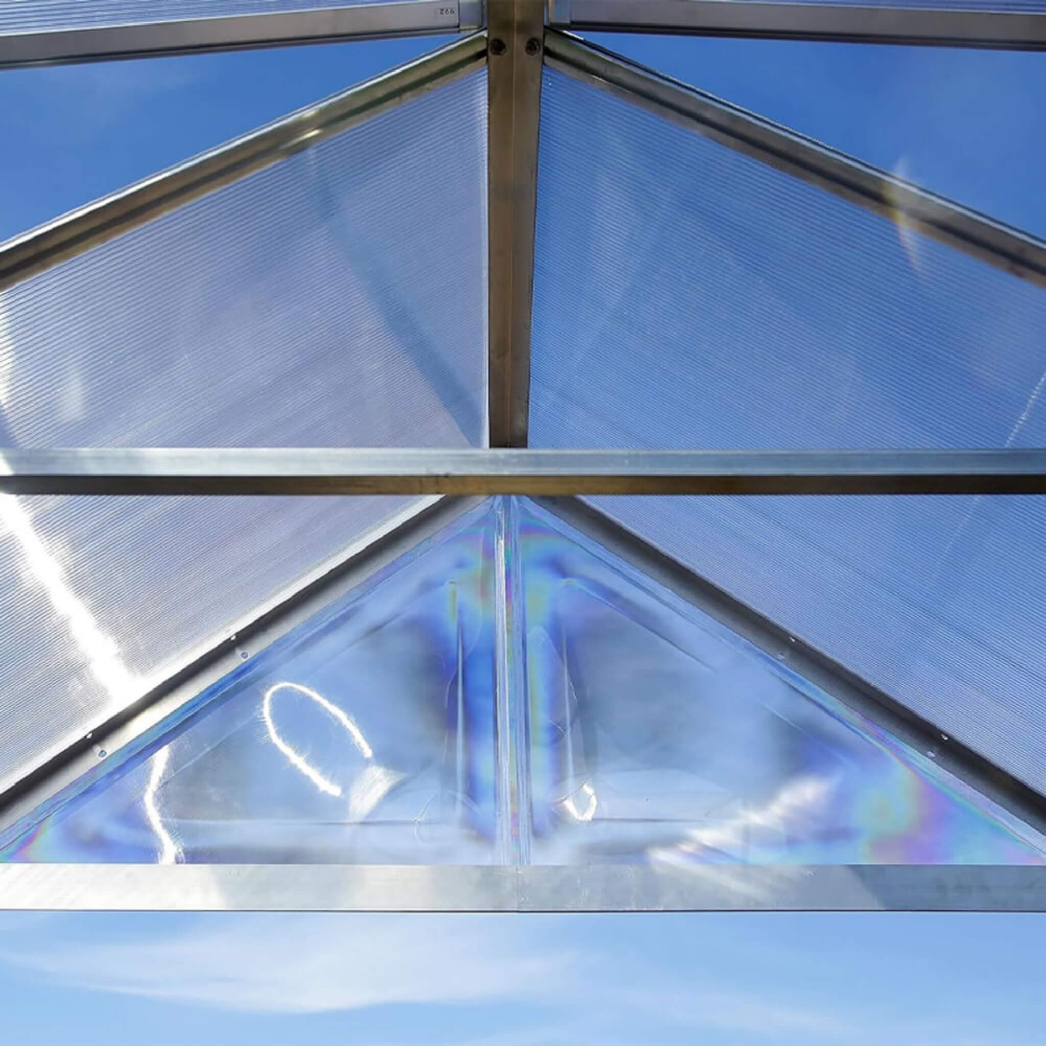 [10x24FT] Premium Heavy-Duty Polycarbonate Walk-In Greenhouse W/ Aluminum Frame & Built-In Gutter System (SAK58472) - Energize Trek