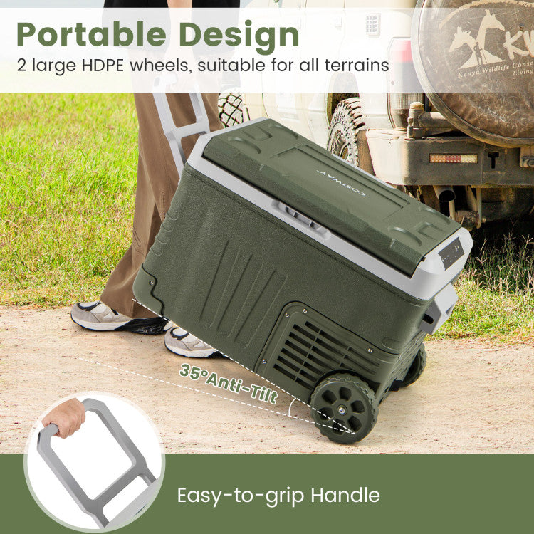 12 Volt Car Refrigerator Portable Car Fridge with Adjustable Range - Energize Trek