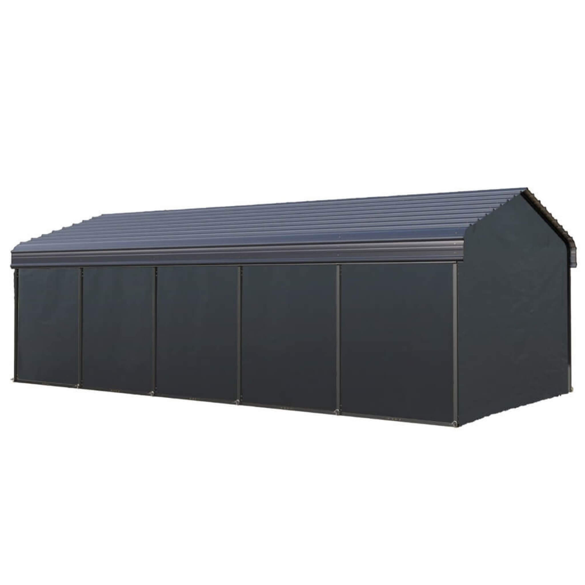 [12x25FT] Heavy Duty Extra Large Multi Vehicle Carport Kit With Galvanized Steel Roof (SAK37514) - Energize Trek