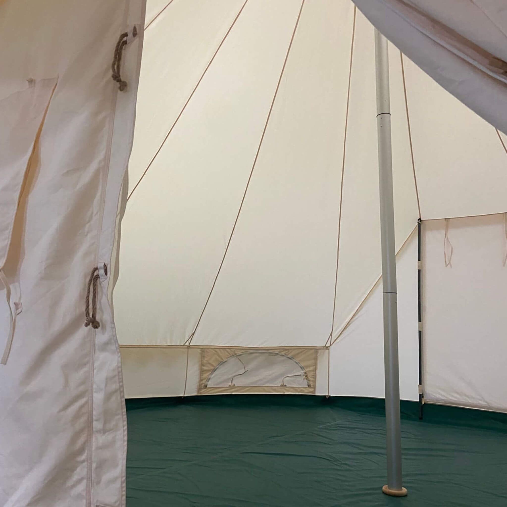 [13X19FT] Extra Large Heavy Duty Outdoor Four Seasons Glamping Canvas Bell Yurt Tent (SAK45688) - Energize Trek