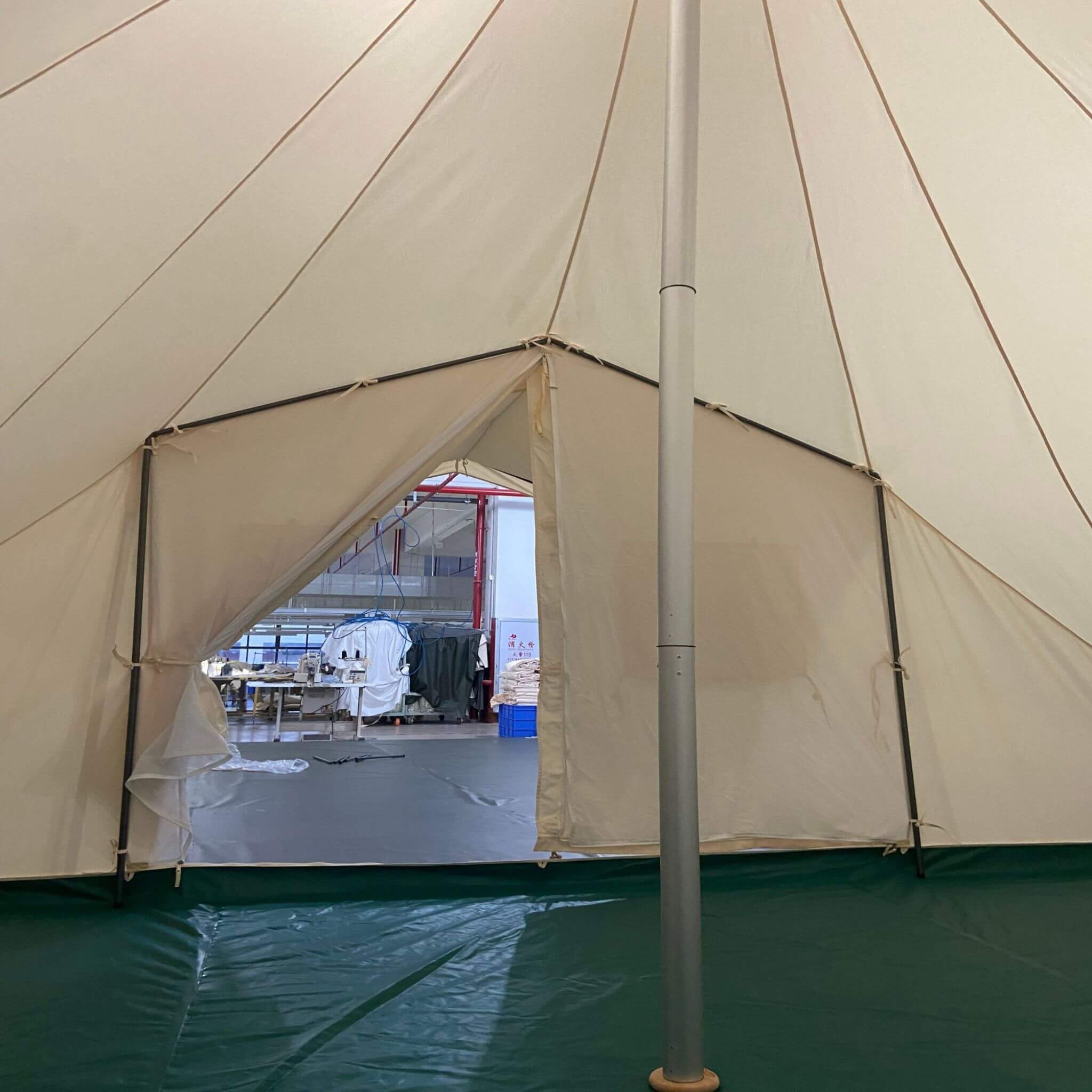 [13X19FT] Extra Large Heavy Duty Outdoor Four Seasons Glamping Canvas Bell Yurt Tent (SAK45688) - Energize Trek
