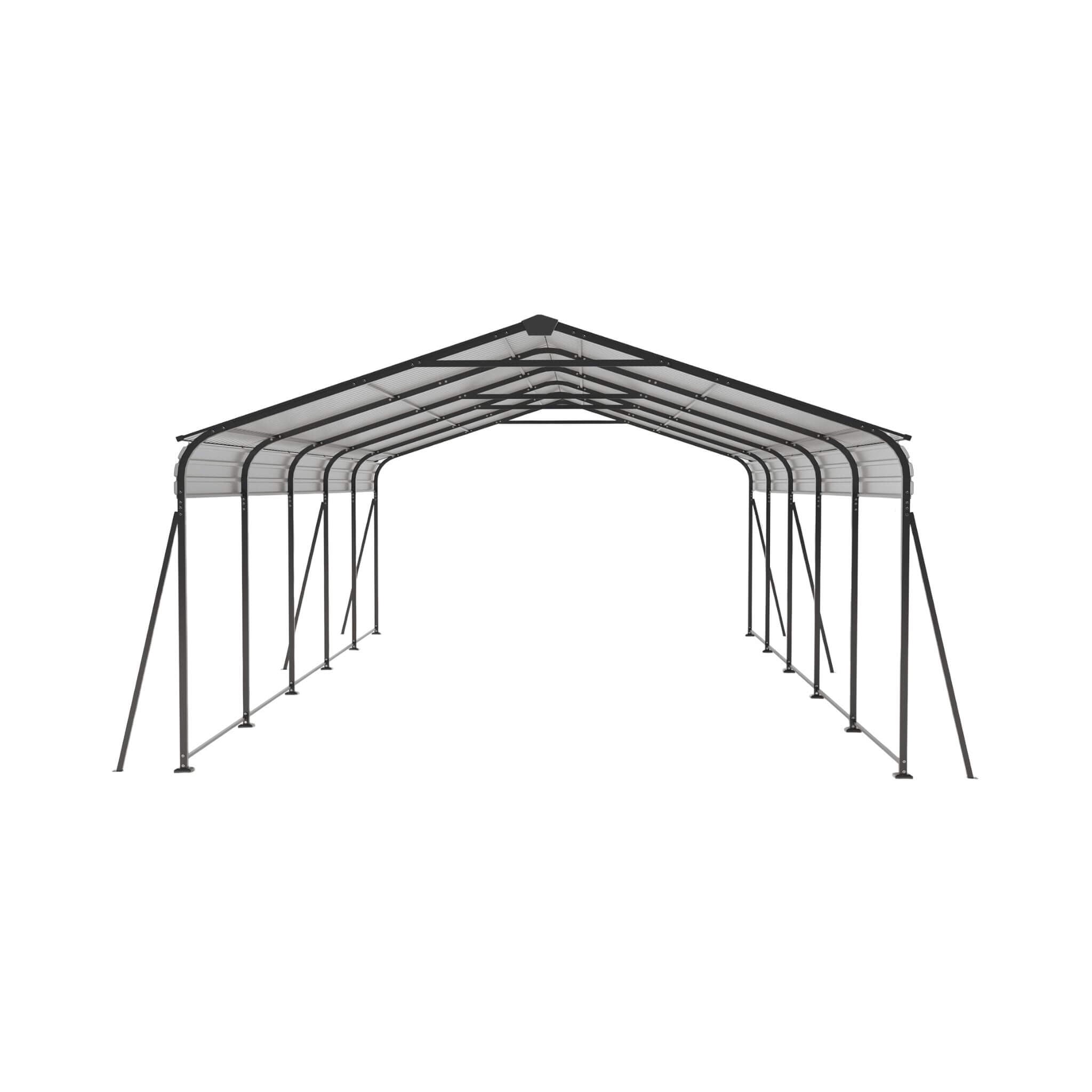 [13X26FT] Heavy-Duty Weather-Resistant Outdoor Carport With Protective Film (SAK82451) - Energize Trek