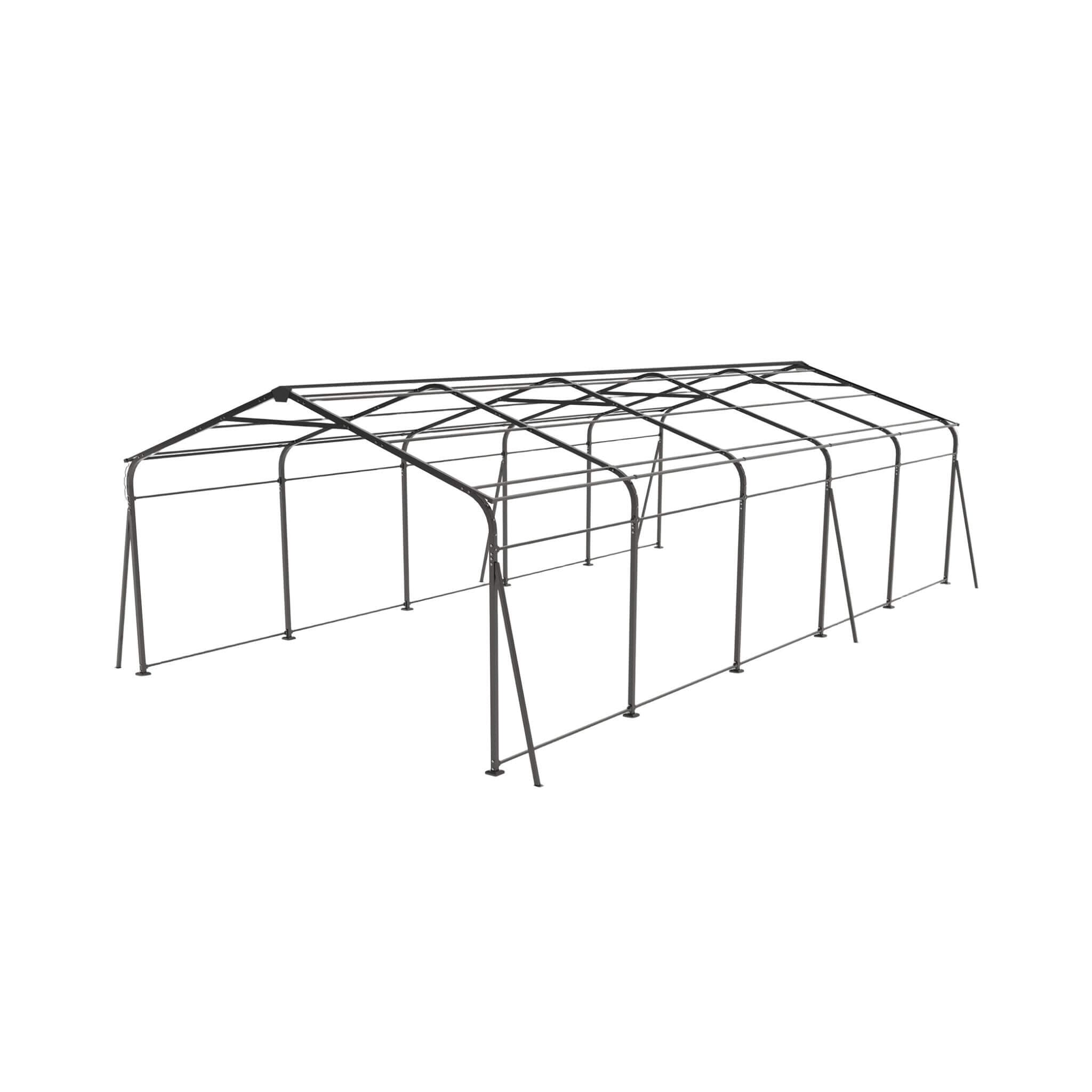 [13X26FT] Heavy-Duty Weather-Resistant Outdoor Carport With Protective Film (SAK82451) - Energize Trek