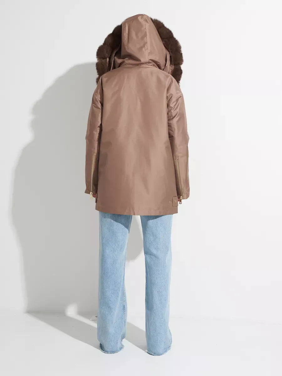 Genuine Polar Fox Fur Trim Rabbit Fur Insulated Parka - Energize Trek