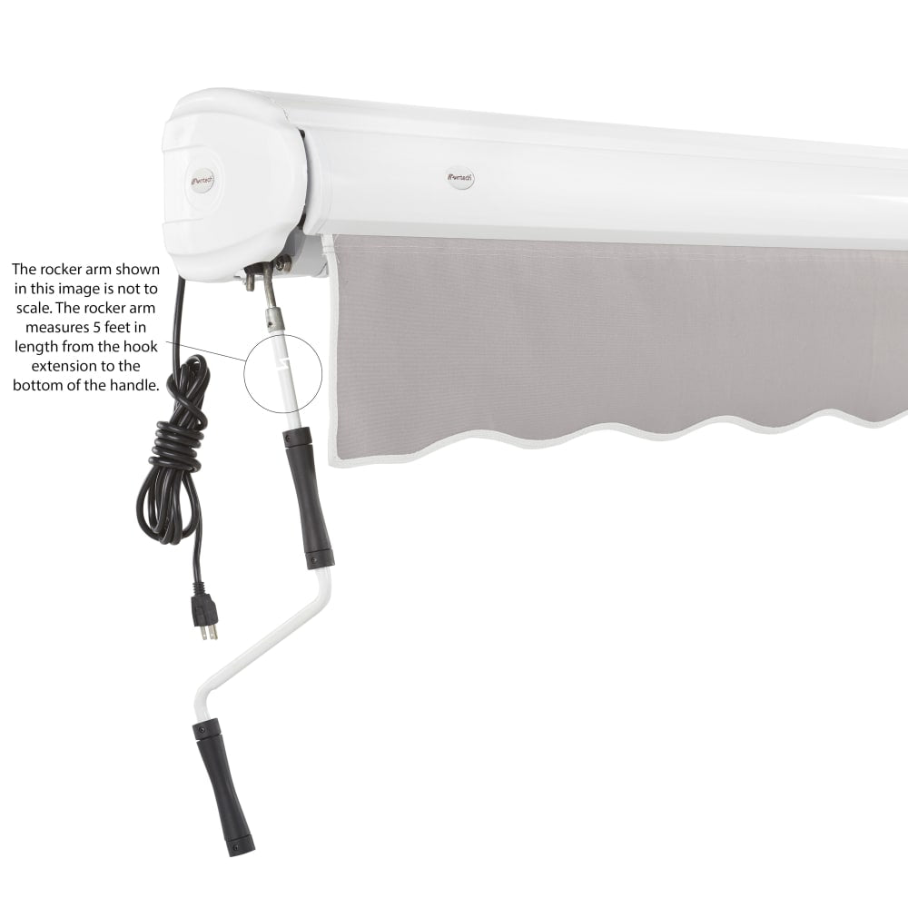 [14x10FT] Awntech Key West Premium Electric Outdoor Motorized Retractable Awning [FCL14/FCR14-SBY] (SAK46935) - Energize Trek