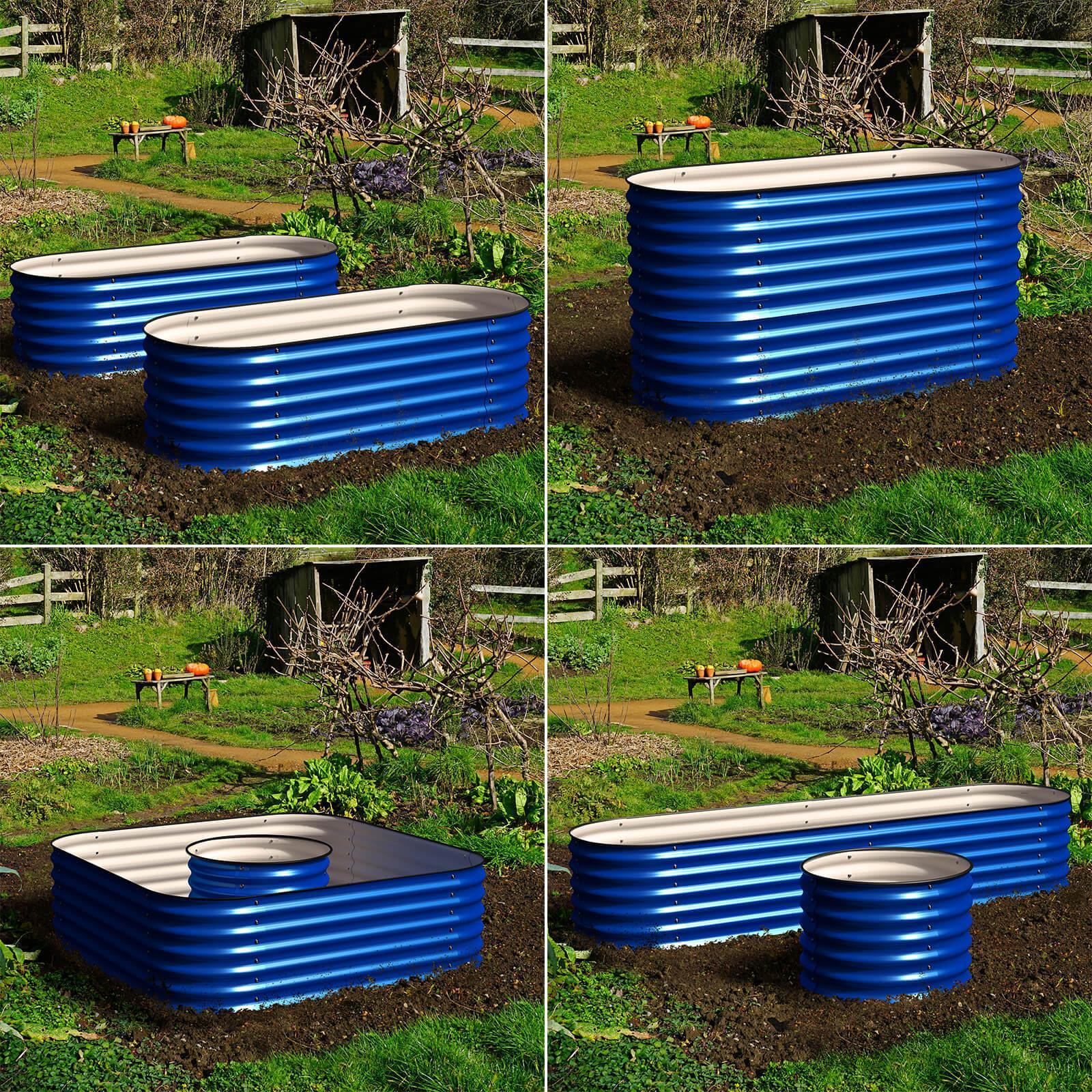 Olle 4-Style Modular Galvanized Raised Garden Beds [Build 1 of 4 Configurations] - Energize Trek