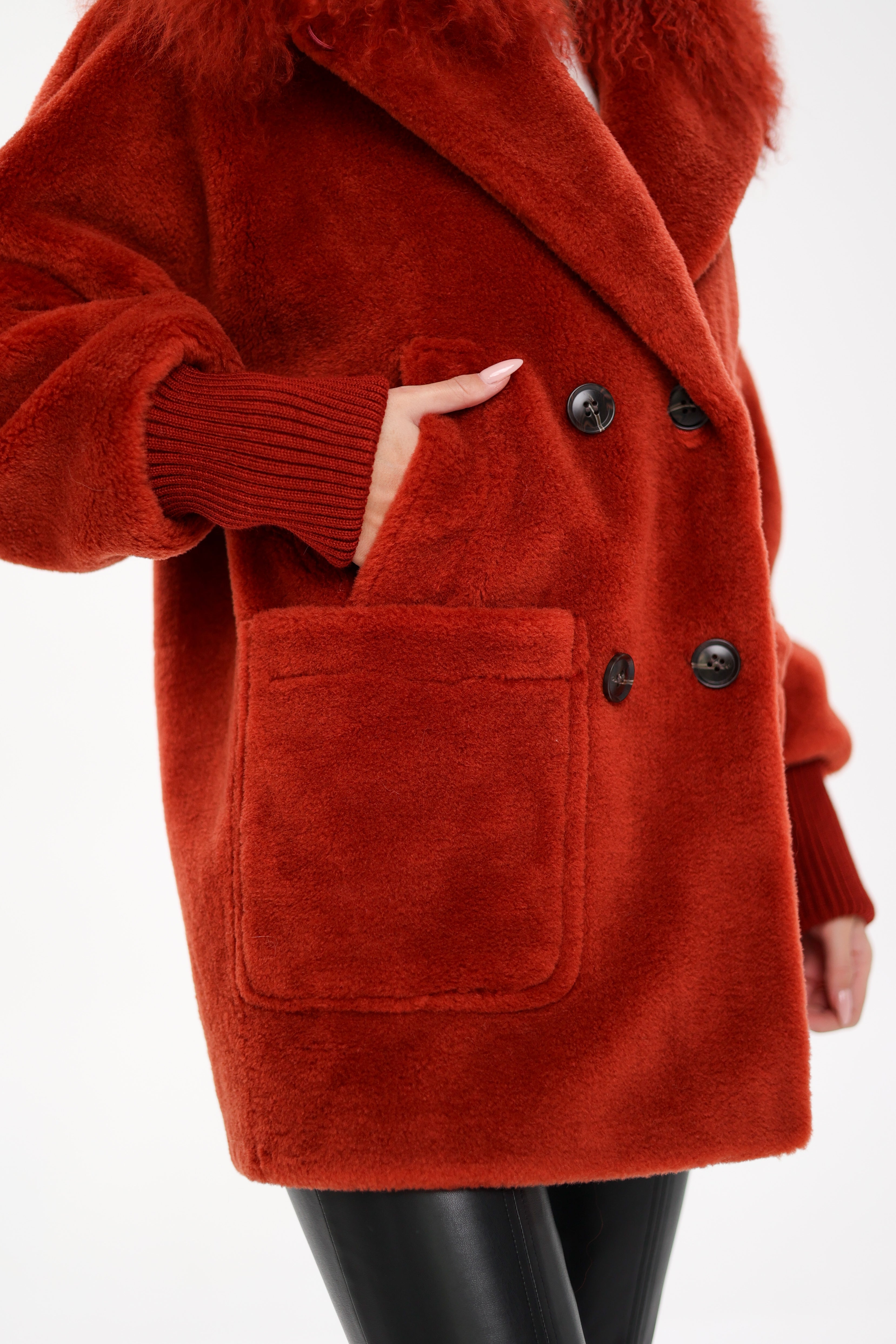Genuine Lama Fur Peruvian Wool Coat - Energize Trek