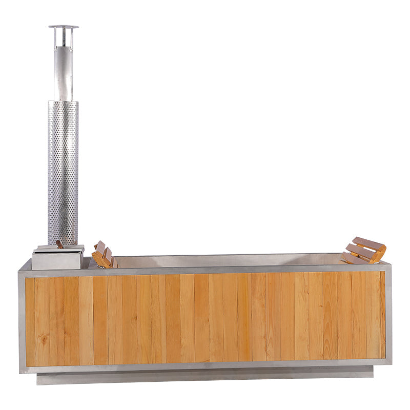SAUNA EVOLUTION® Outdoor Red Cedar Wooden Hot Tub - Energize Trek