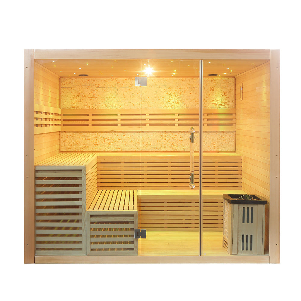 SAUNA EVOLUTION® Include Therapy Wood Traditional Steam Sauna Modern Relax 7 - Energize Trek