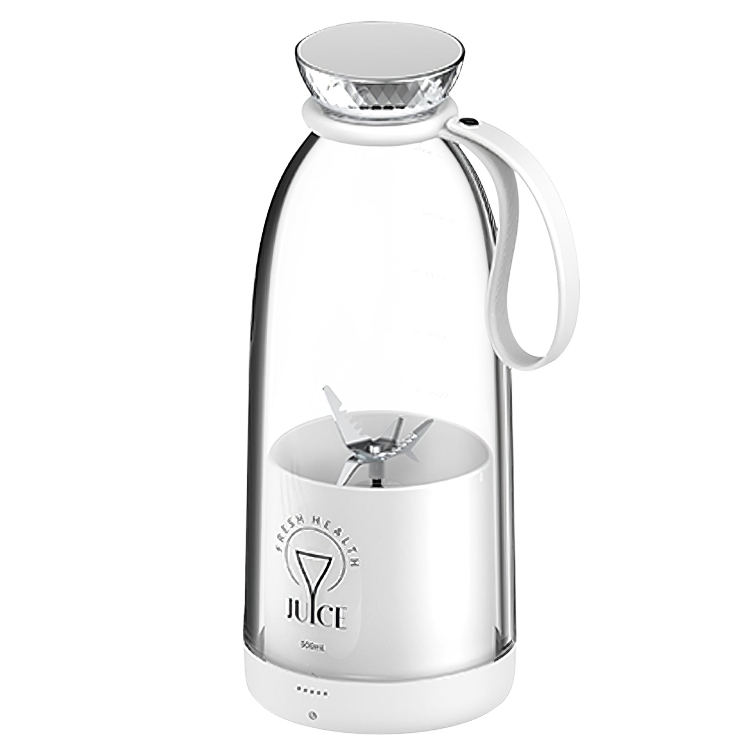2-in-1 16.9OZ Portable Fruit Blender Electric Rechargeable Juice Cup for Shakes Smoothies Juice Personal Fruit Mixer with 6 Blades