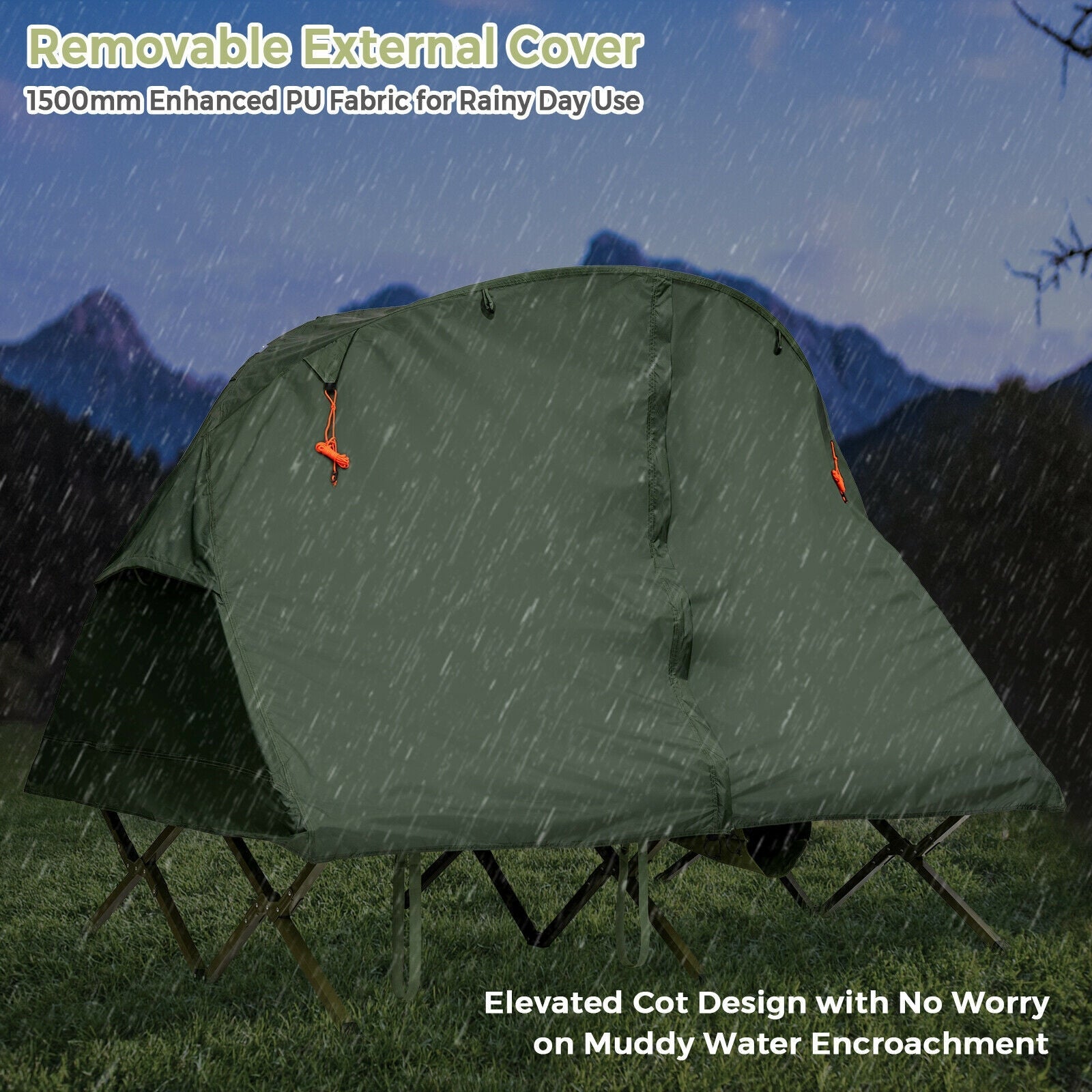 2-Person Outdoor Camping Tent with External Cover - Energize Trek