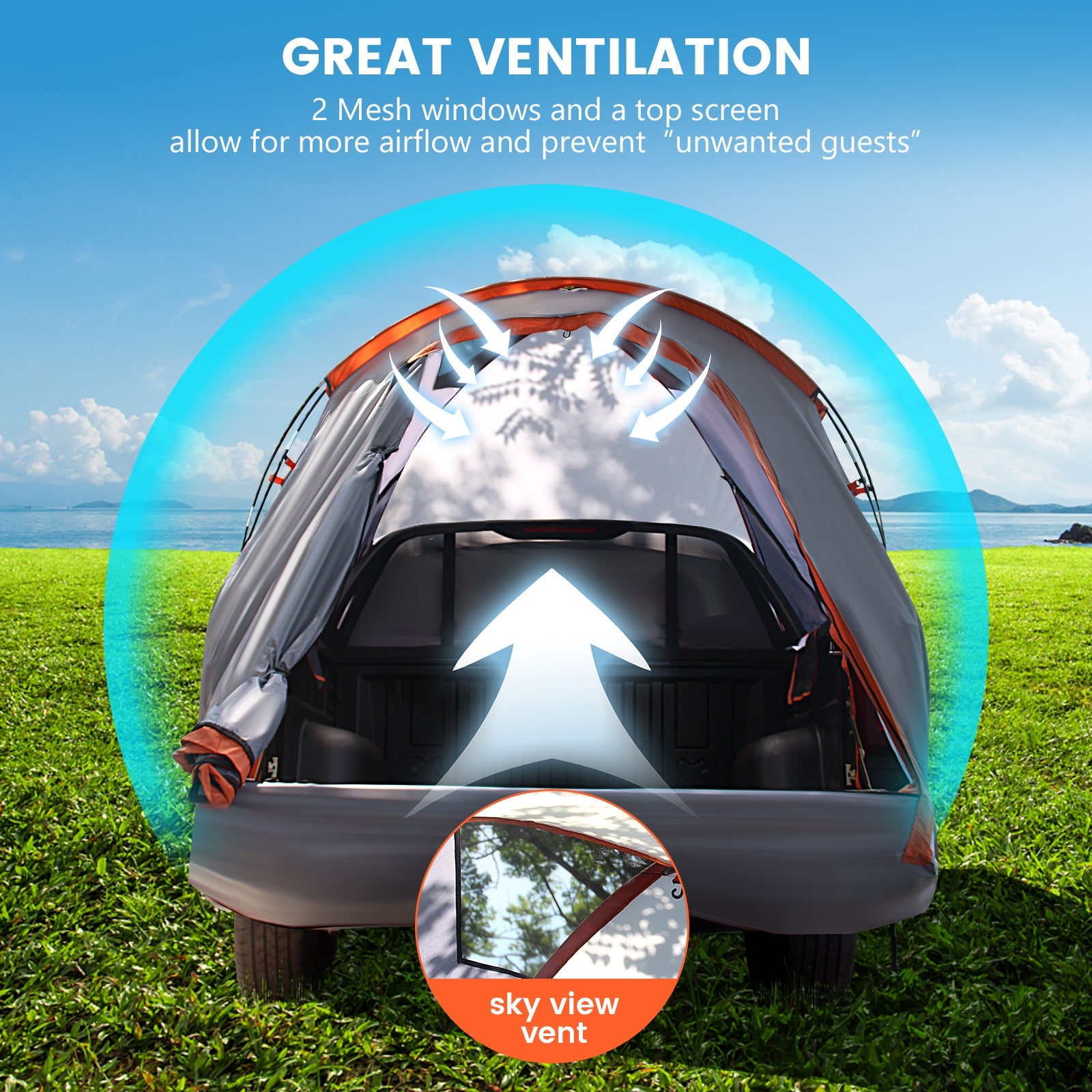 2 Person Portable Pickup Tent with Carry Bag - Energize Trek