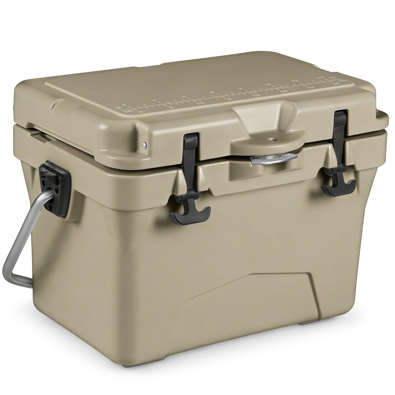 20 Quart Portable Hard Cooler with Built-in Ruler and Bottle - Energize Trek