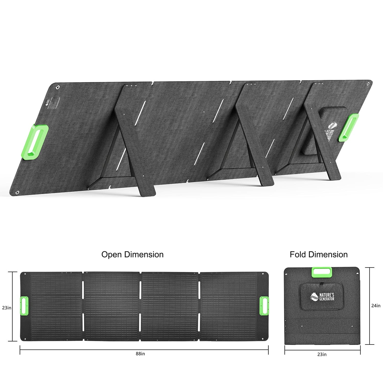 Nature's Generator Lithium 6000 with Solar Panel - Energize Trek