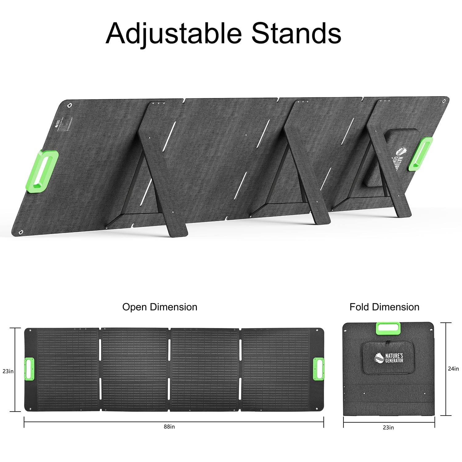 Nature's Generator 200W Folding Solar Panel - Energize Trek