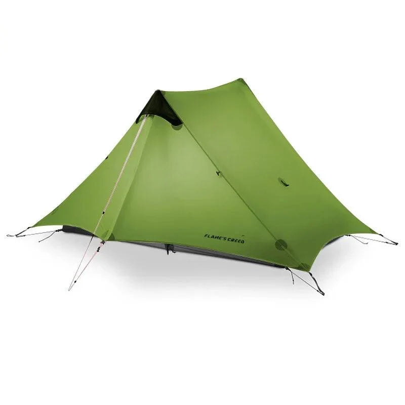 2021 FLAME'S CREED LanShan 2 Person Outdoor Ultralight Camping Tent 3 Season Professional 15D Silnylon Rodless Tent - Energize Trek