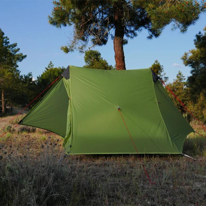 2021 FLAME'S CREED LanShan 2 Person Outdoor Ultralight Camping Tent 3 Season Professional 15D Silnylon Rodless Tent - Energize Trek