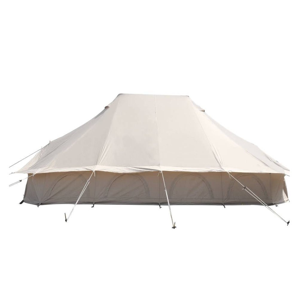 20FT Large Luxury Glamping Yurt Teepee Canvas Camping Tent (SAK37612) - Energize Trek