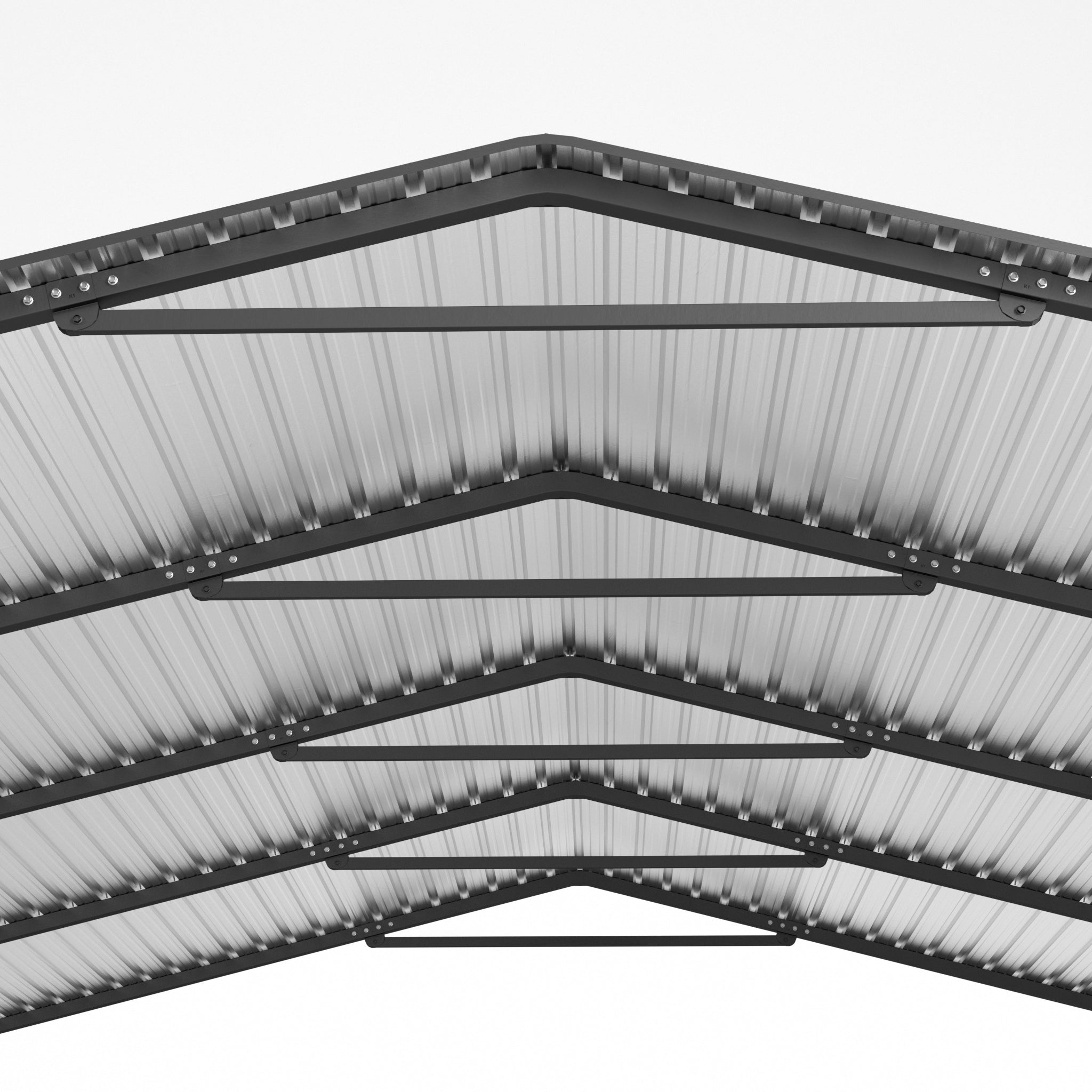 [20X20FT] Extra Large Heavy Duty Outdoor Metal Carport With Galvanized Steel Roof For Cars, Boats And Trucks (SAK75633) - Energize Trek