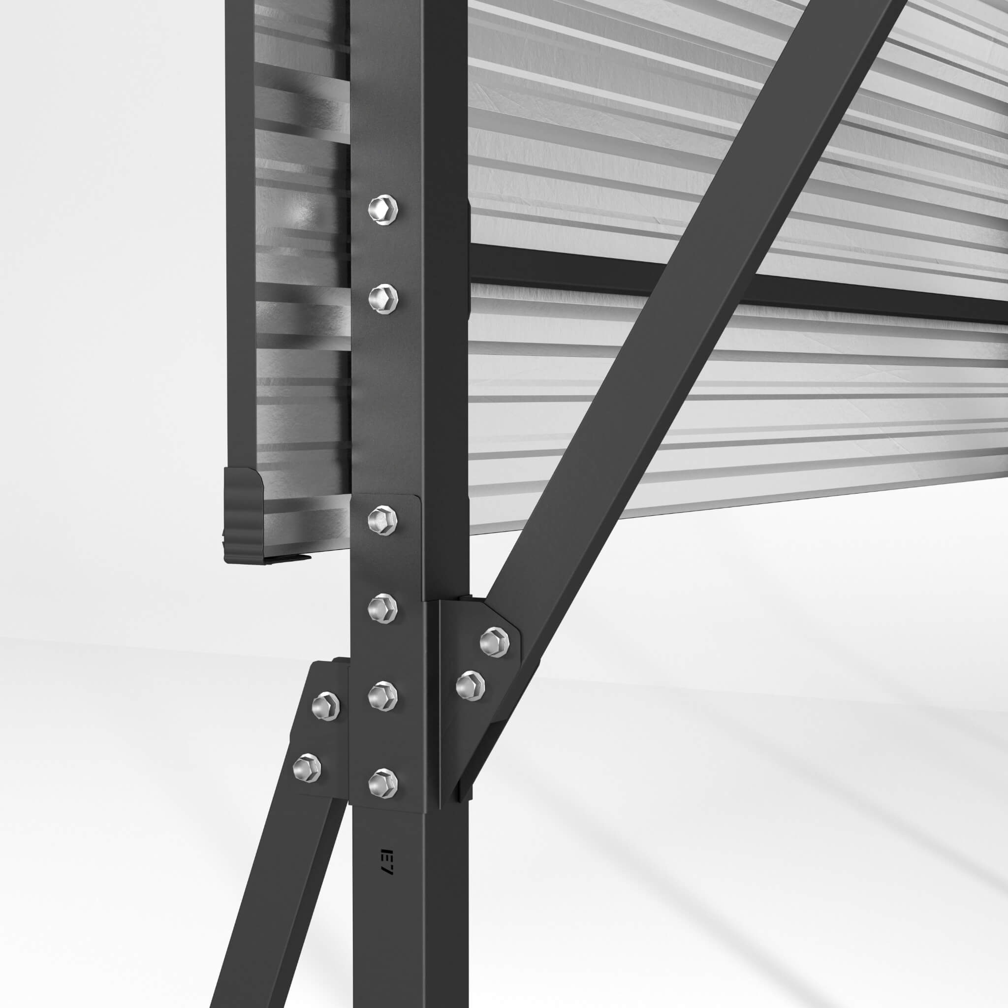 [20X20FT] Extra Large Heavy Duty Outdoor Metal Carport With Galvanized Steel Roof For Cars, Boats And Trucks (SAK75633) - Energize Trek