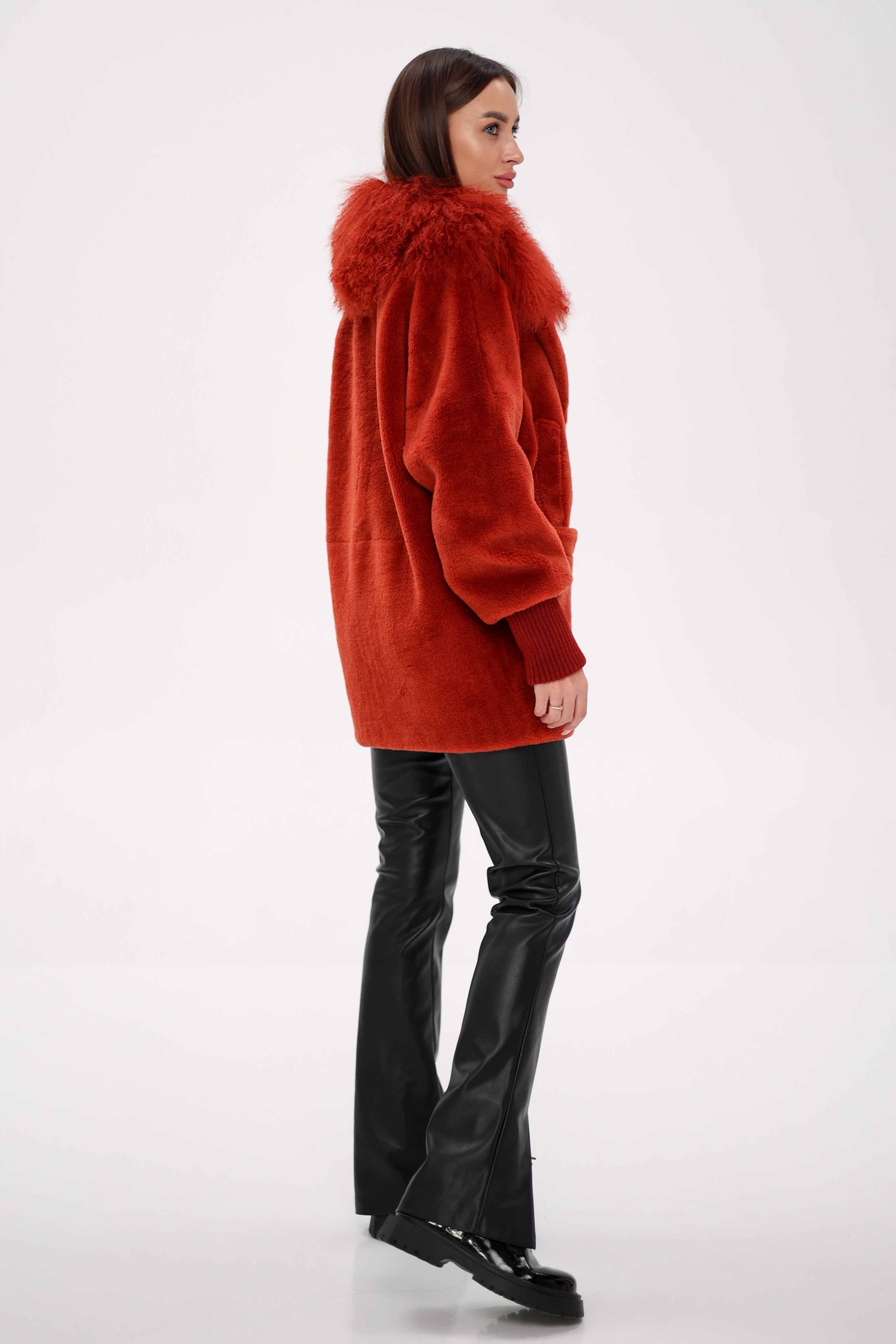 Genuine Lama Fur Peruvian Wool Coat - Energize Trek