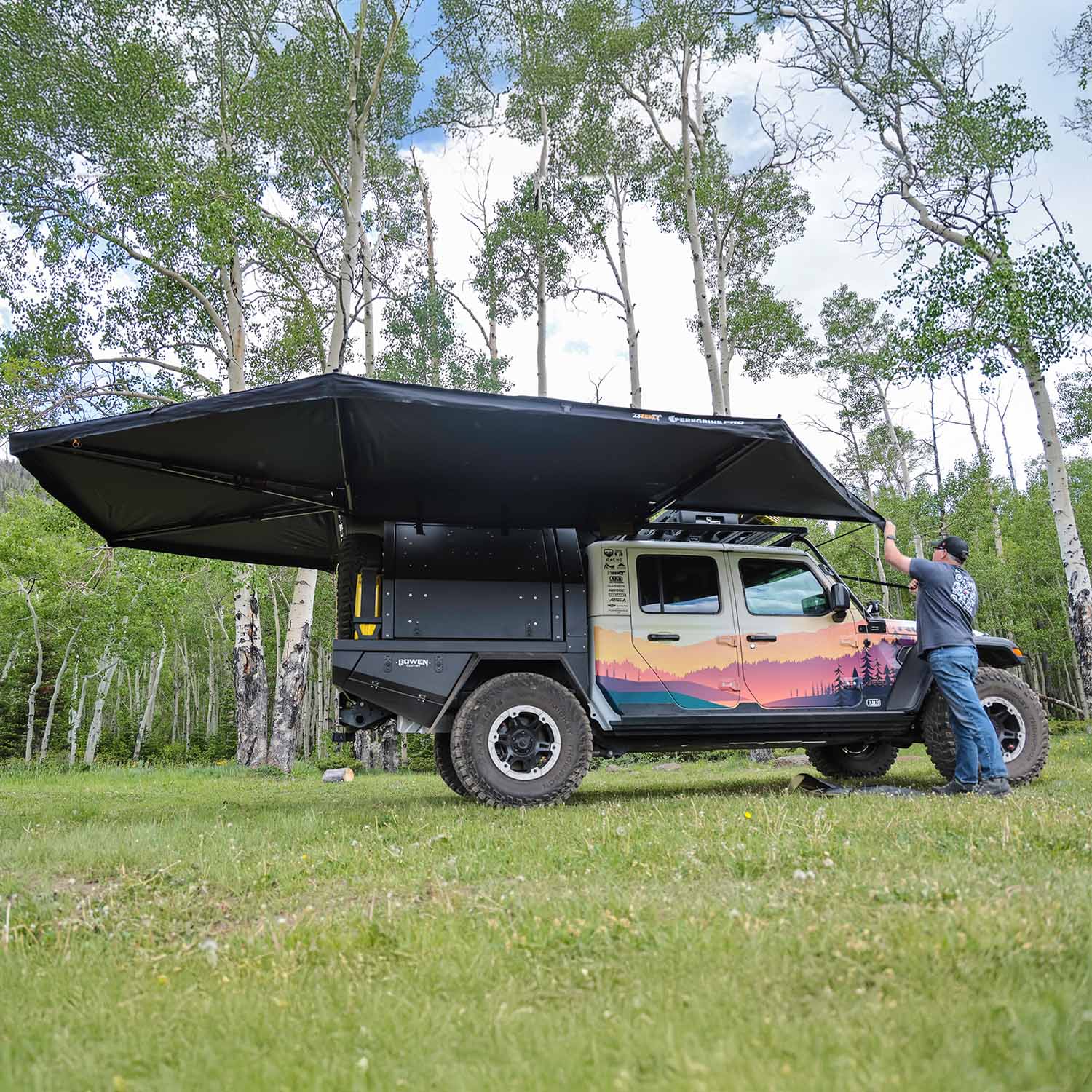 23Zero Peregrine PRO 6 ARM Freestanding 270-Degree Awning - Energize Trek