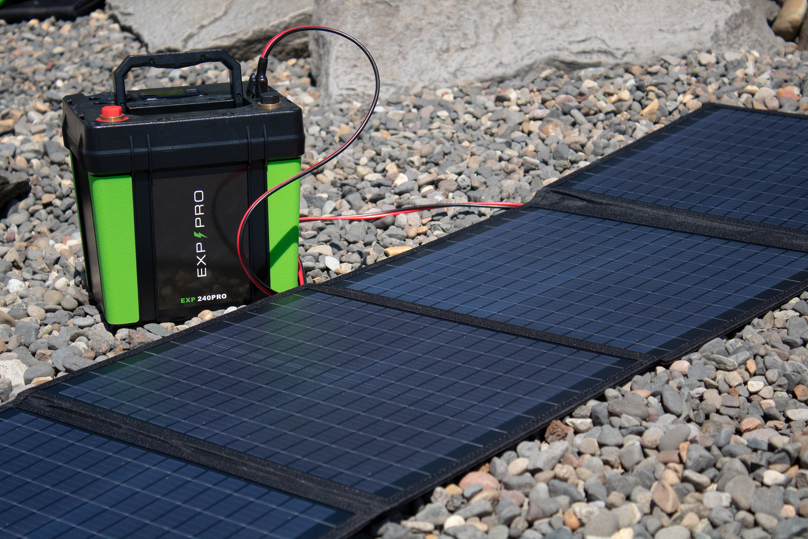 EXP240PRO + 100 Watt Solar Panel Bundle - Energize Trek