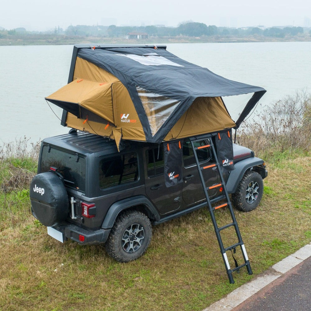 Naturnest Sirius 2 Premium 2XL 3-Person Clamshell Roof Top Tent (SAK91382) - Energize Trek