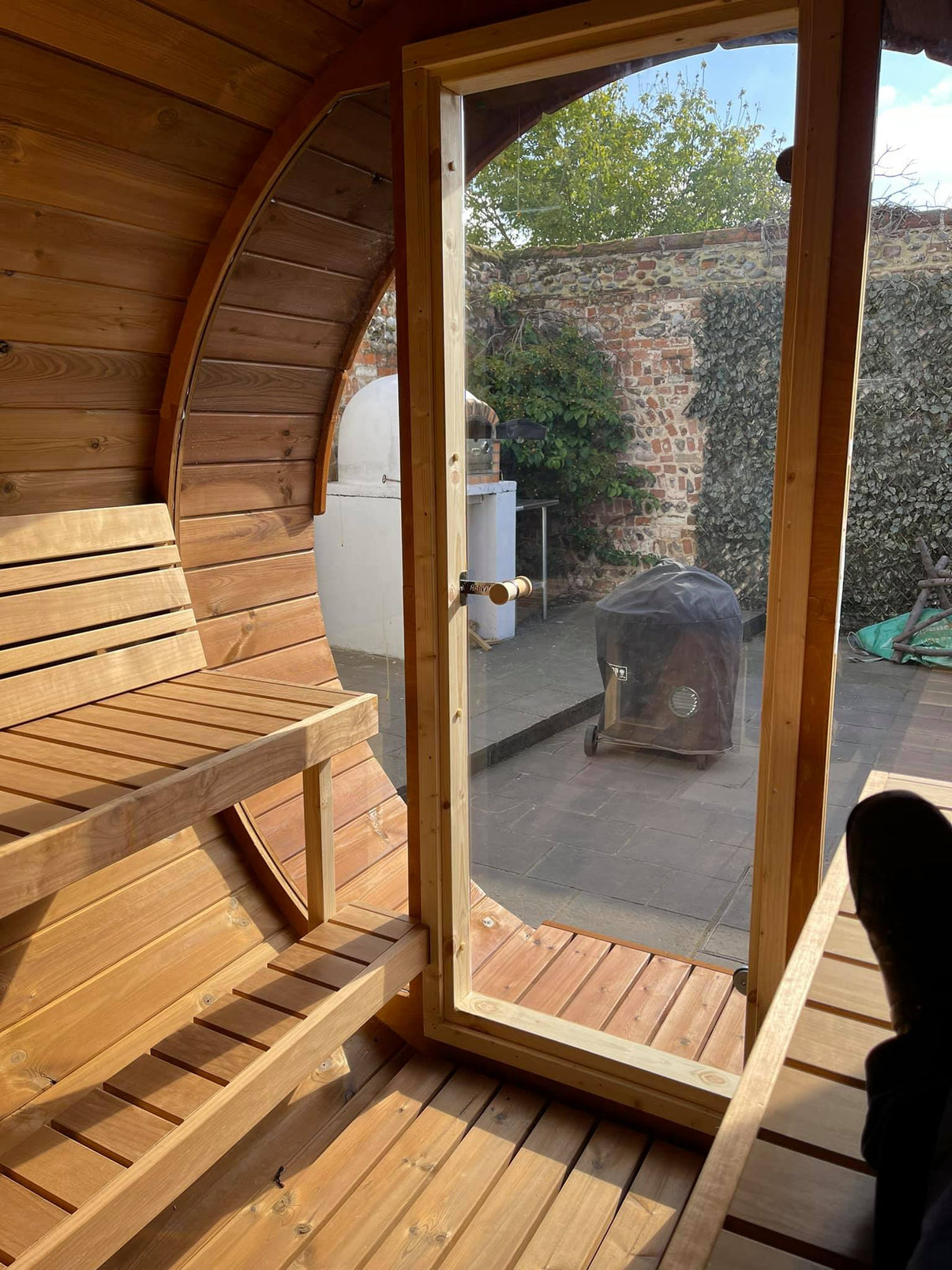 SAUNA EVOLUTION® Barrel Sauna Serenity Nature Air 7 - Energize Trek