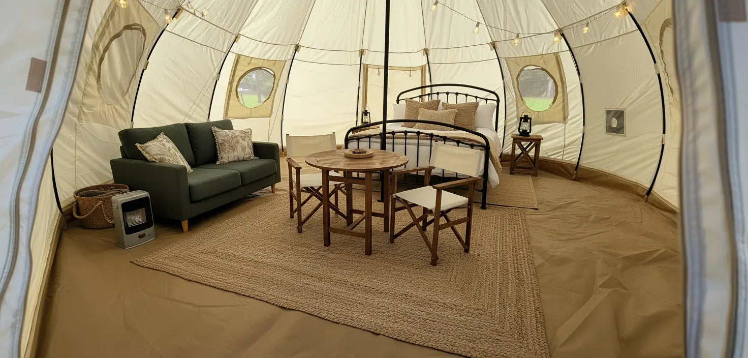 Eclipse Glamping Tent | 2 Sizes | 16 & 20-Foot - Energize Trek