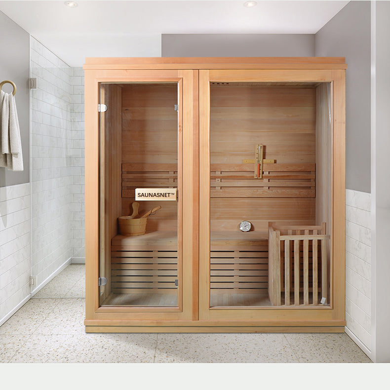 SAUNA EVOLUTION®  Finland Traditional Indoor Wooden Sauna Glass 07 - Energize Trek
