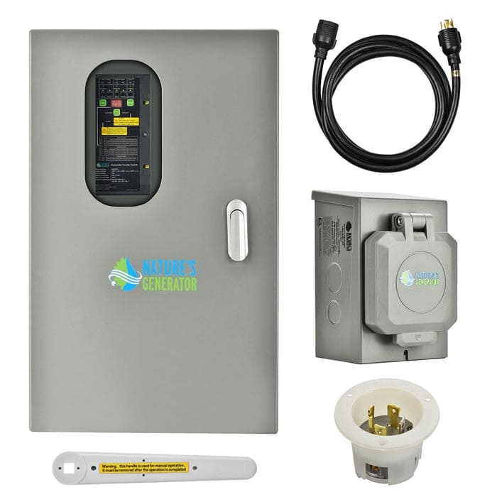 Nature's Generator Lithium 6000 and Transfer Switch - Energize Trek