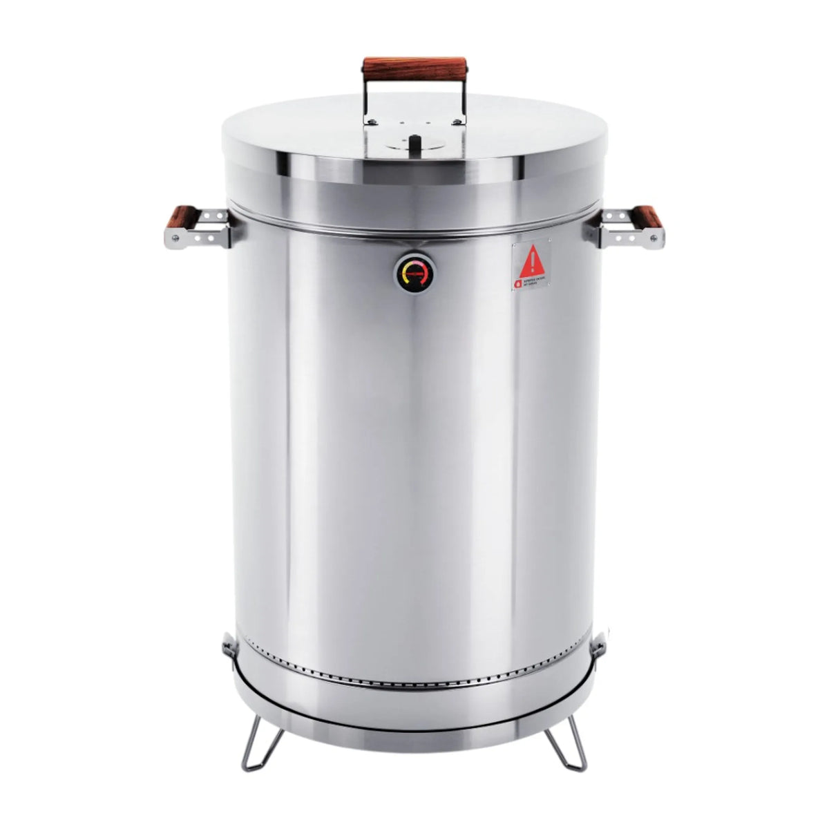 31" X 18" Silver Stainless Steel Portable Smoker Barrel - Energize Trek