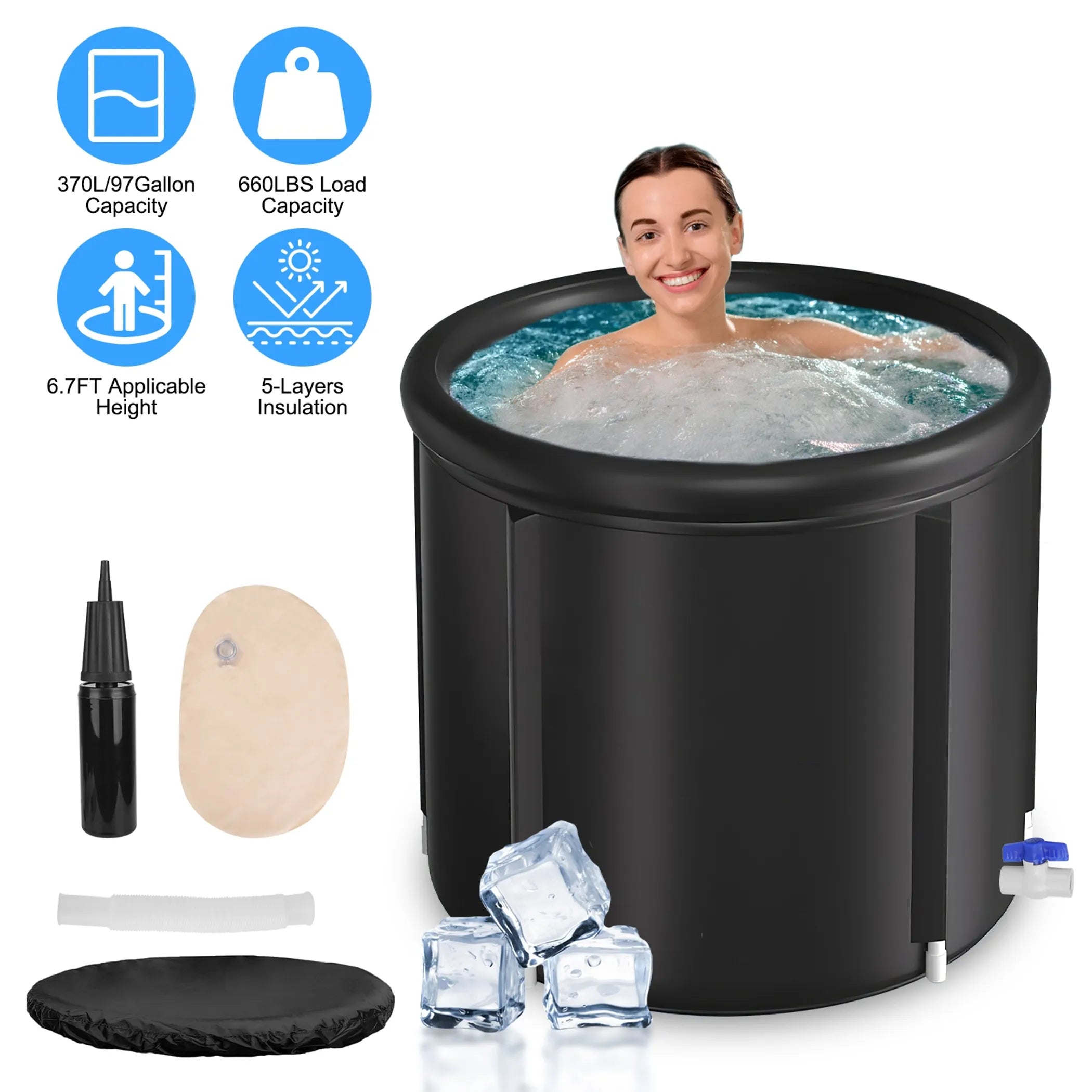 97Gal Large Size Ice BathTub