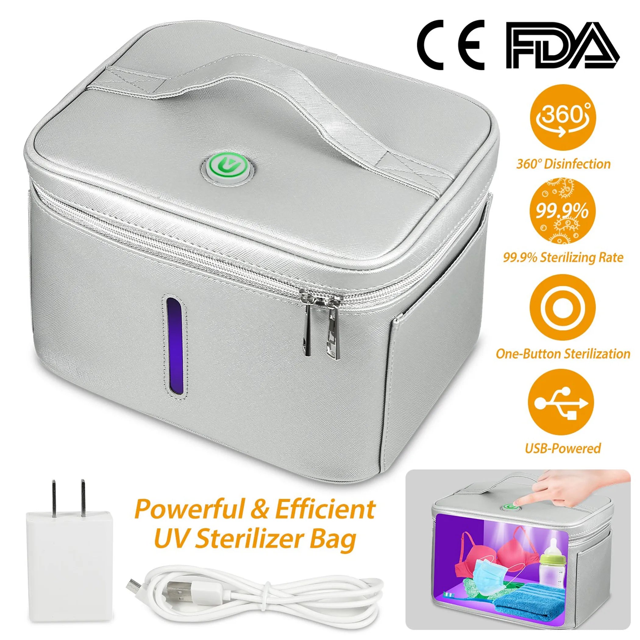 iMounTEK UV Disinfection Bag, Portable LED