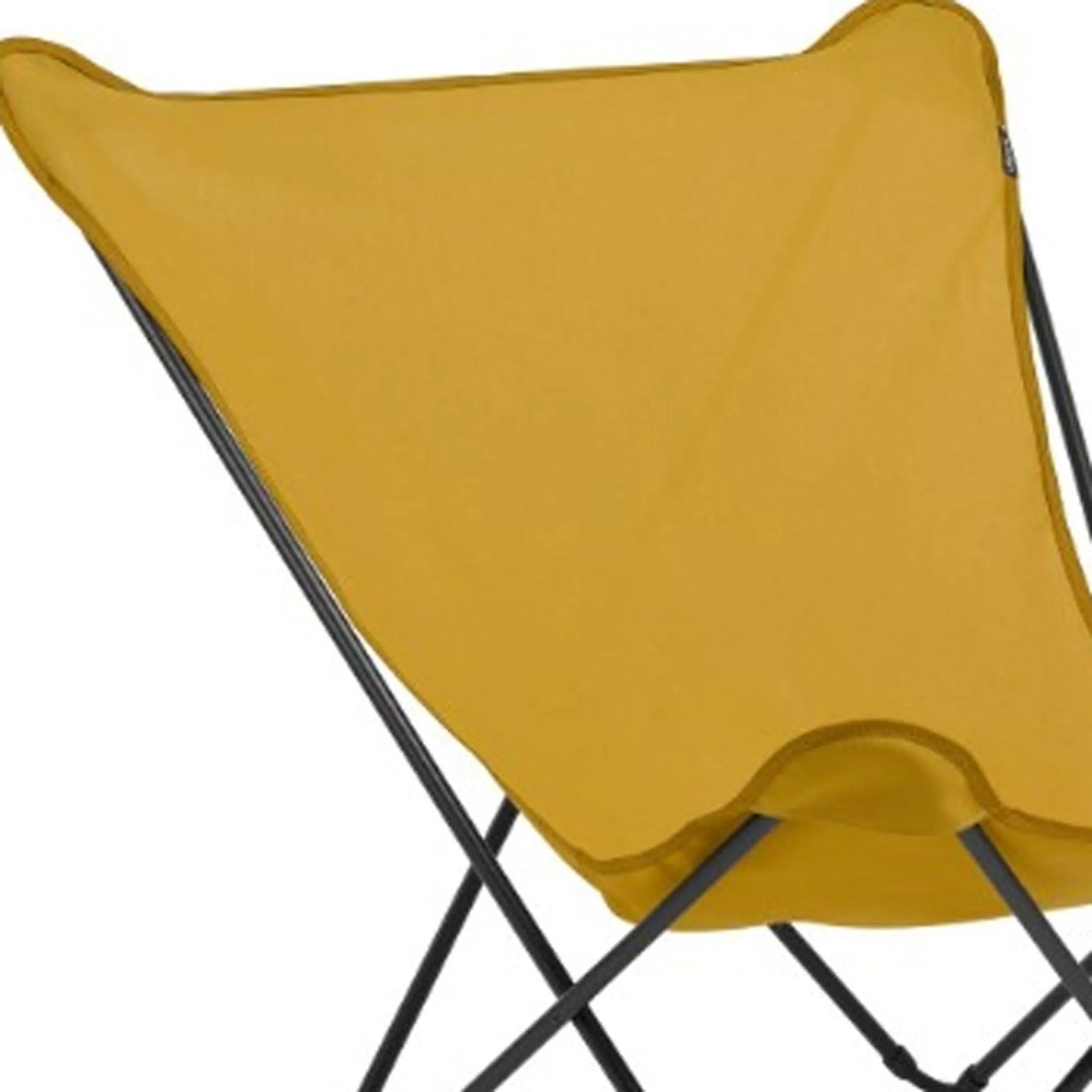 36" Yellow and Stainless Steel Metal Outdoor Camping Chair - Energize Trek