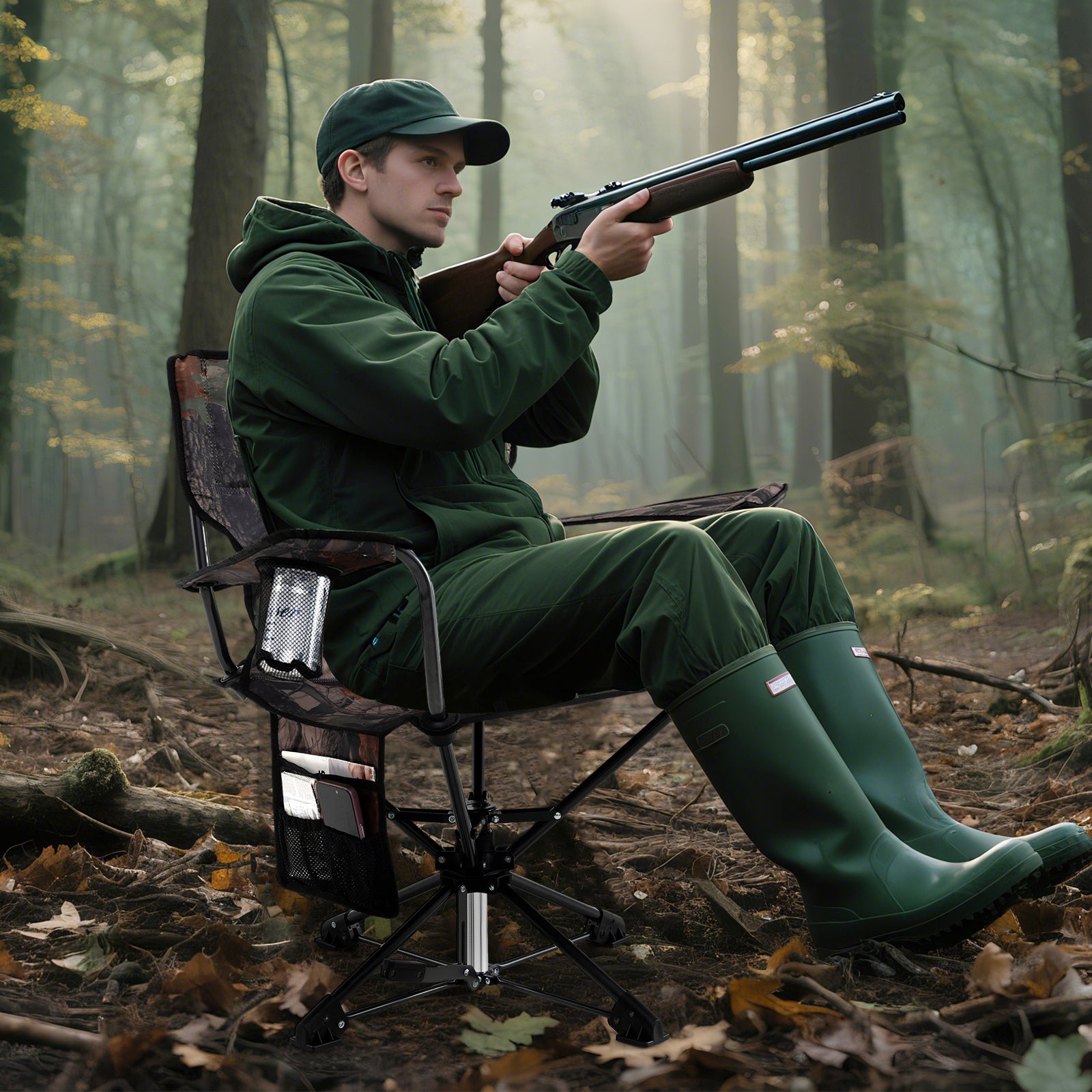 360° Swivel Hunting Chair Portable Foldable - Energize Trek