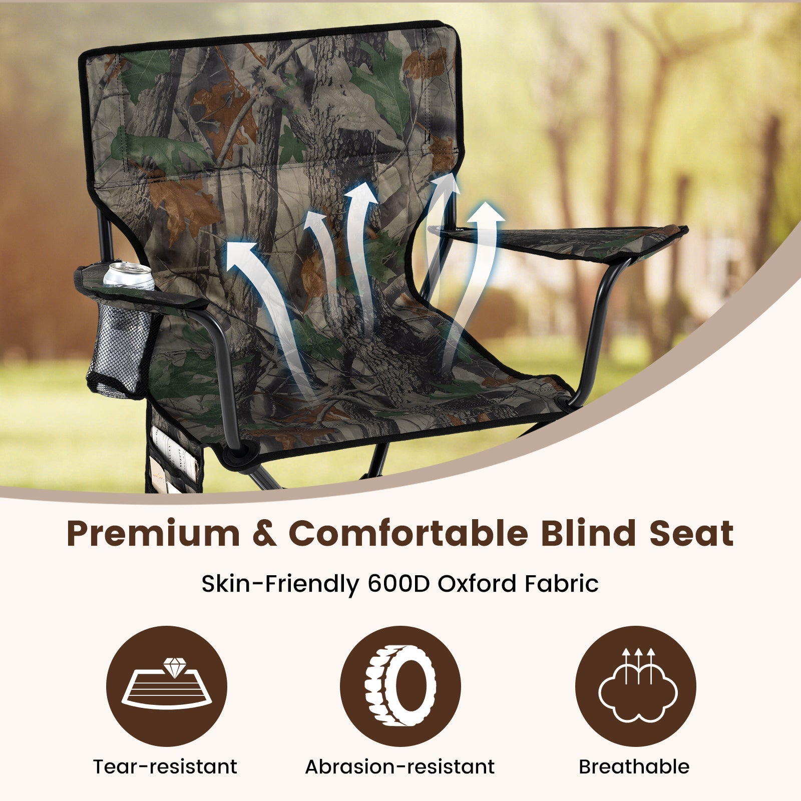 360° Swivel Hunting Chair Portable Foldable - Energize Trek