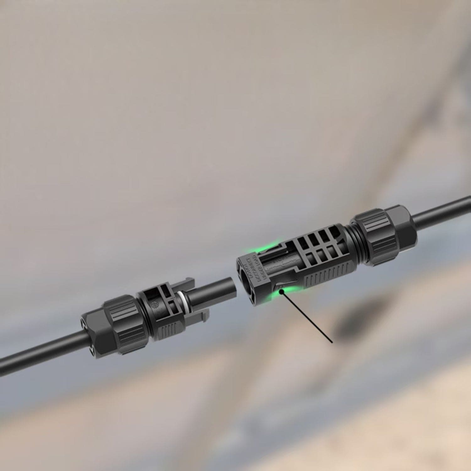 50 Foot Quick Release MC4 Extension Cables for MyGrid 10K System - Energize Trek