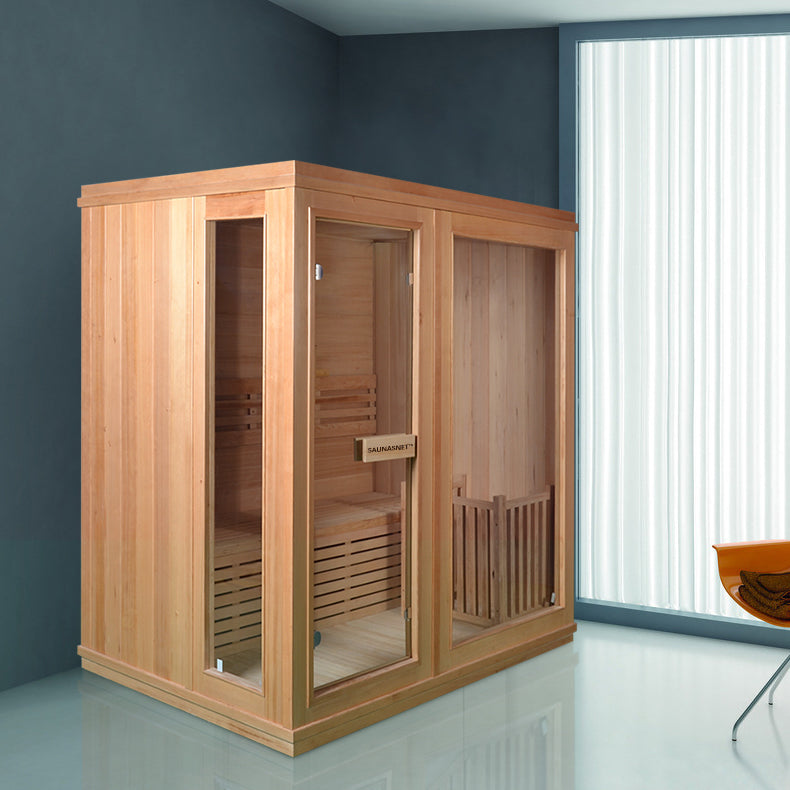 SAUNA EVOLUTION®  Finland Traditional Indoor Wooden Sauna Glass 07 - Energize Trek